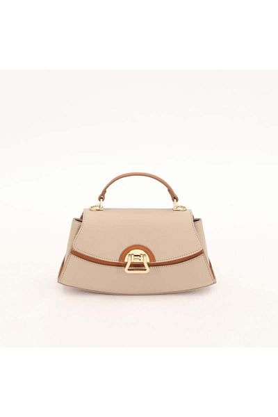 Levidor Γυναικεία τσάντα Mink Camel Oval