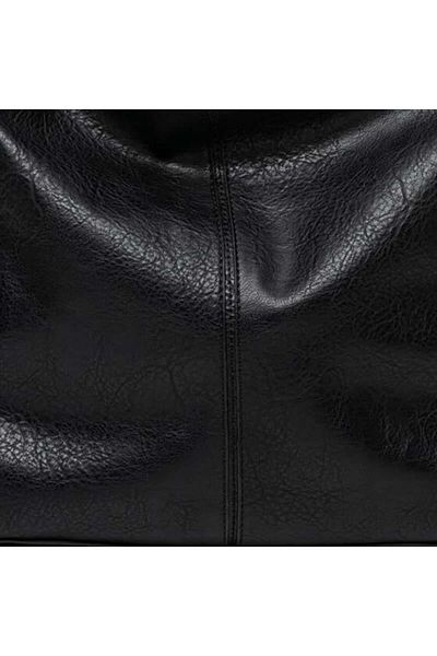 Jacquline Black Mancy S Leather Women's Shoulder Bag