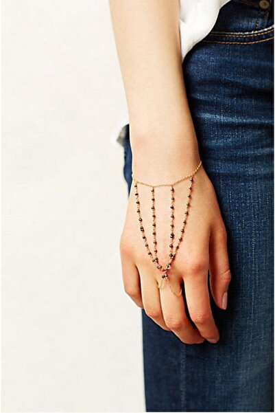 Shiklik Zarif Kadın El Takısı Tasarım Bileklik ve Yüzük