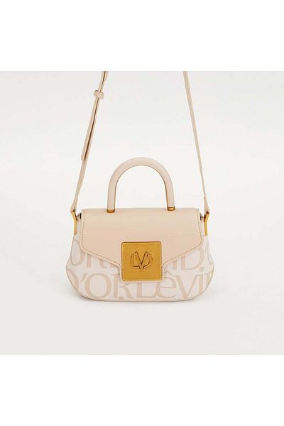Levidor Cream License Printed Women's Casual Handbag