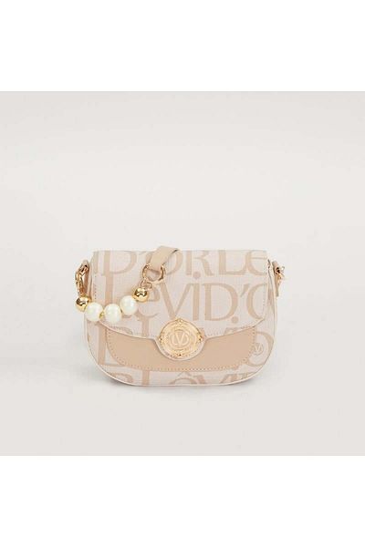 Levidor Cream License Printed Double Strap Women's Casual Bag