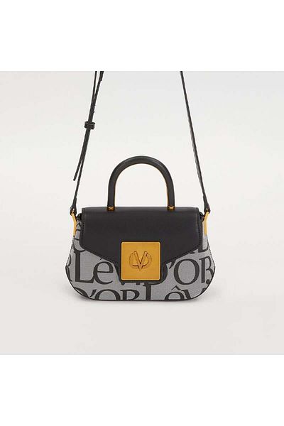 Levidor Black License Printed Women's Casual Handbag