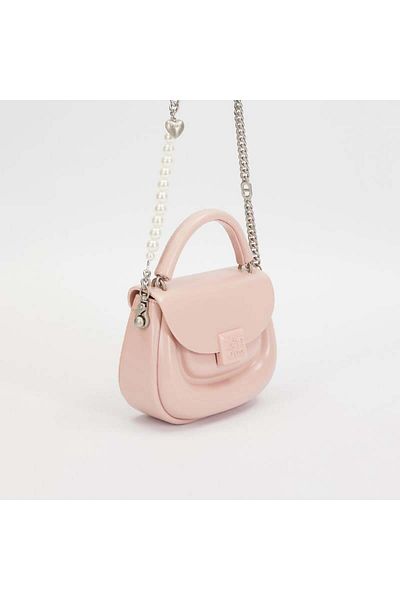 Levidor Women's Classic Handbag with Pink Heart Stone Strap