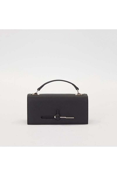 Levidor Black Flip Lock Multi-Purpose Shoulder Bag