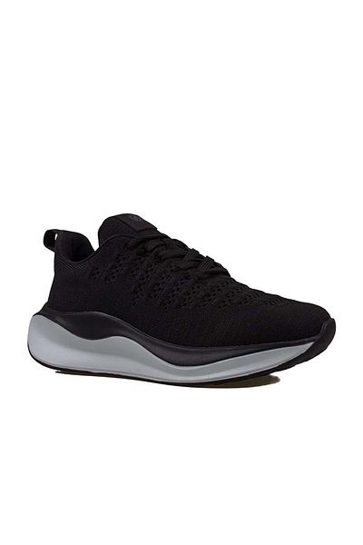 m2s Black Fly Men's Lightweight Woven Sneaker