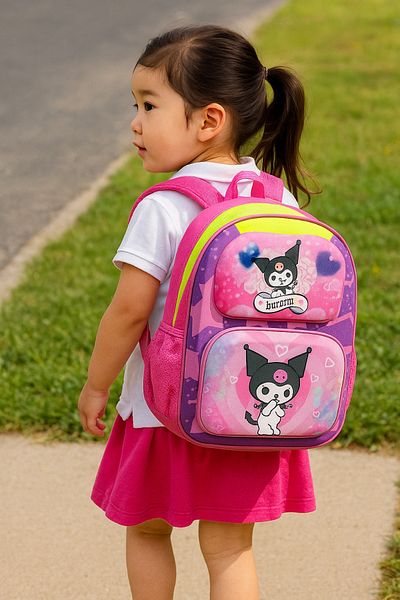 NEWFULL Kuromi Girl Kindergarten Backpack