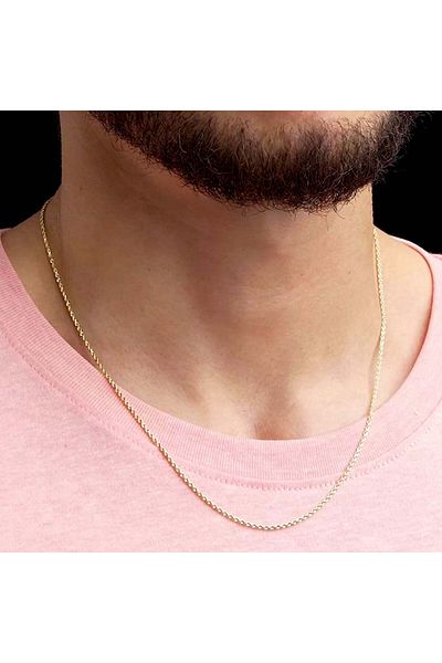 Unbranded/Generic 18k 750 Gold Rope Chain Unisex 51cm / 20in