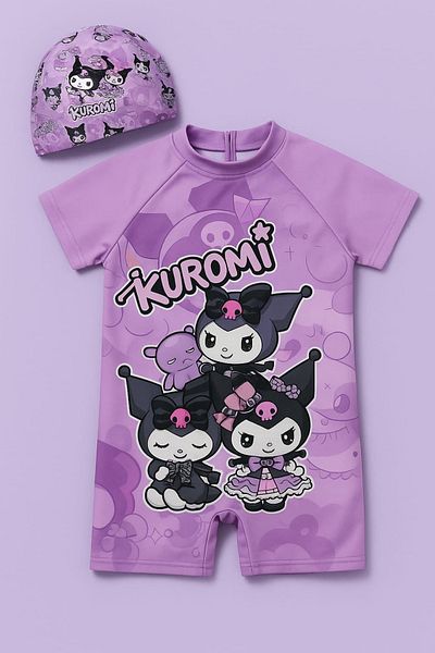 ARBİ kids Swimsuit - Purple