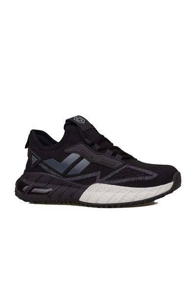 m2s Black Cedric Men's Textile Foam Sole Sneaker