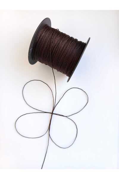 Eskişehir hobi sanat 12 στρώσεις 0,8 mm 100 μέτρα πολυεστερικό νήμα πλεξίματος παπούτσια Πλεκτό νήμα πλεξίματος παπούτσια Bitter Brown Χρώμα