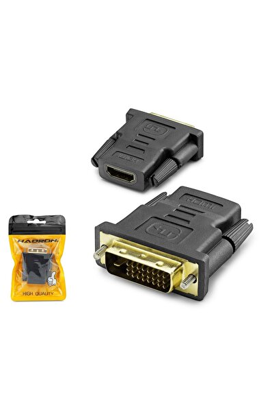 HADRON HDX1266 DVI-D 24+1 to HDMI Görüntü Dönüştürücü 1080p Siyah