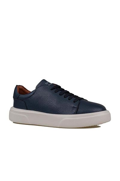 Lufian Ανδρικά δερμάτινα αθλητικά παπούτσια Navy Blue Tommy