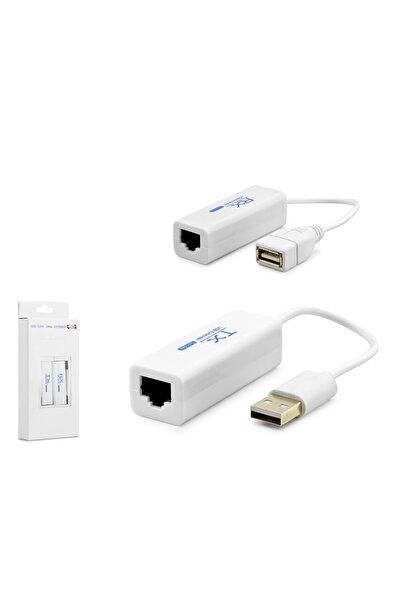 HADRON HDX1346 USB RJ45 Extender Uzatıcı Seti 200 m Beyaz