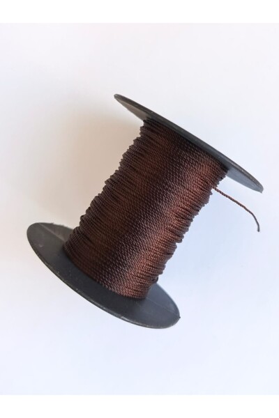 Eskişehir hobi sanat Σχοινί χάντρες προσευχής 0,8 mm 25 μέτρα Bitter Brown Χρώμα