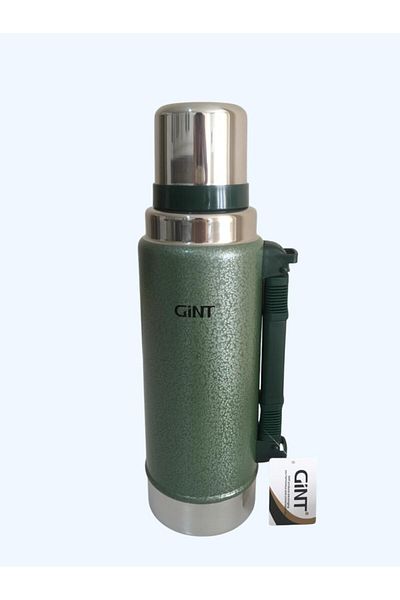 nonserviamworld Gint 1.25 Liter Stainless Steel Thermos 24 Hours Hot 12 Hours Cold Green