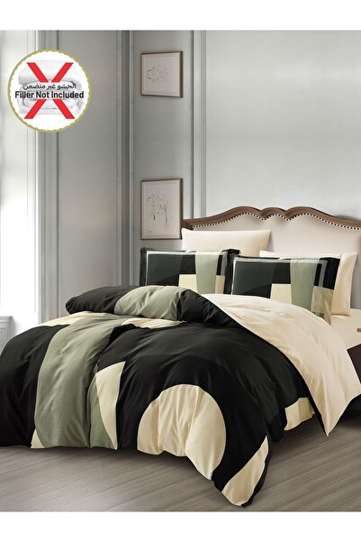 Donetella 6-Piece Printed Duvet Cover Set, King Size 220 x 240cm, Microfiber,( Without filler).