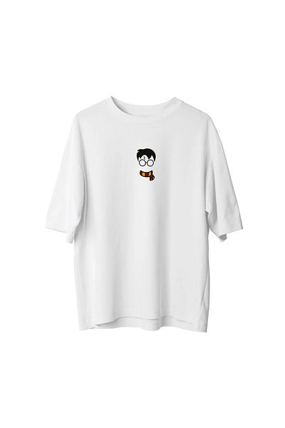 SVART WEAR Harry Potter Front Side Printed Oversize Tshirt T-Shirt 100% Cotton