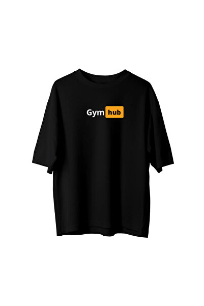 SVART WEAR Gym Hub Față cu imprimeu supradimensionat tricou Tricou bumbac 100%