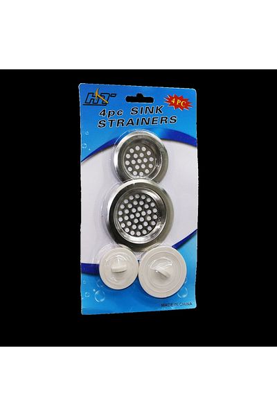 Beruflic 4 Piece Metal Sink Strainer and Stopper Set