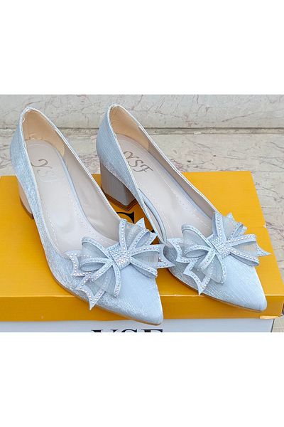 uğurtek Thick Heel Classic Evening Dress Women's Shoes