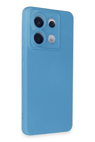 MST BOUTİQUE حافظة هاتف Xiaomi Redmi Note 13 Pro 5G مصنوعة من السيليكون المخملي الداخلي - أزرق