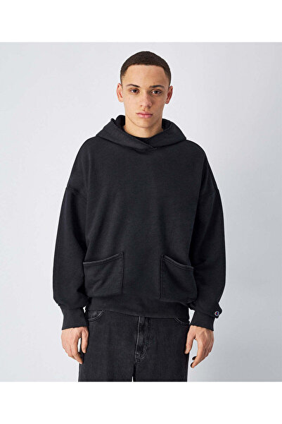 Champion Time Capsule Hooded Sweatshirt Siyah Erkek Sweatshirt -220744-KK001
