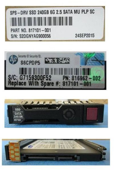 Inna marka HP Enterprise hot-plug SSD 240GB 2.5" SFF, 817101-001