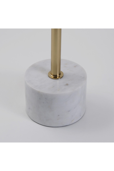 homez White Marble Side Table 40*40*45 Cm