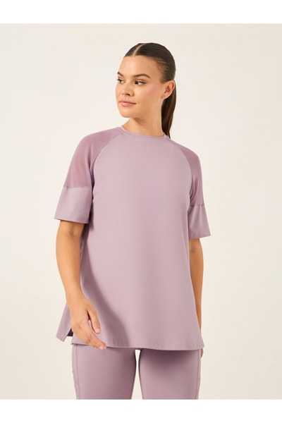 Styli Pack of 3 - Shoulder Mesh Detail Top, Back Dual Tear Drop Sports Bra and Leggings