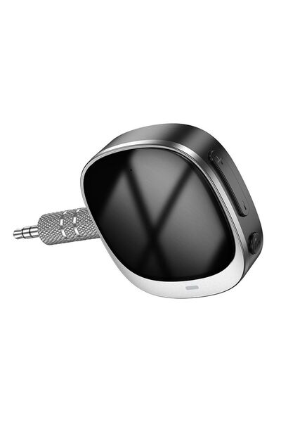 REDz Accessories Receptor Bluetooth cu ieșire jack auxiliar de 3,5 mm, pentru mașină, afișaj digital, E80, negru