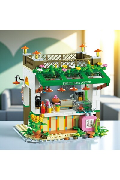 FAIRY TALE TOWN Fairytown |   Fairy Tale Town |   Warm Coffee House – DIY 3D Puzzle Mini Building Block Set – Sunster Company ™