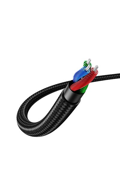 Ugreen Kabel przewód kątowy audio 2x mini jack 3.5mm 0.5m niebieski