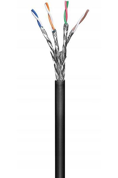 MicroConnect Cablu S/FTP CAT6 pentru exterior, 100m, negru
