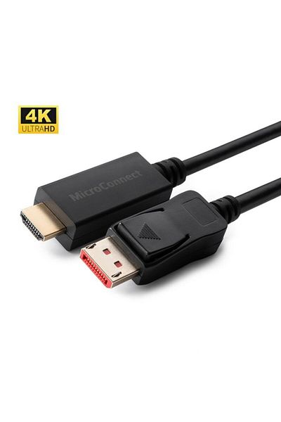 MicroConnect Cablu 4K DisplayPort 1.4 - HDMI 2.0 1