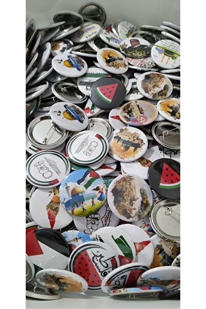 Neveda Tasarım Filistin Temalı Karışık 44mm Rozet (50 adet)