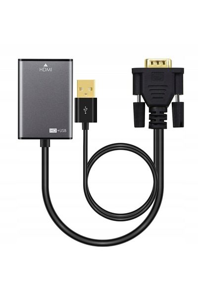 MicroConnect Adapter VGA 15pin-HDMI M-F