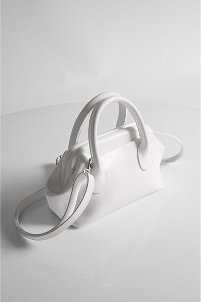 DENSİLA Women's White Long Strap Hand and Shoulder Bag