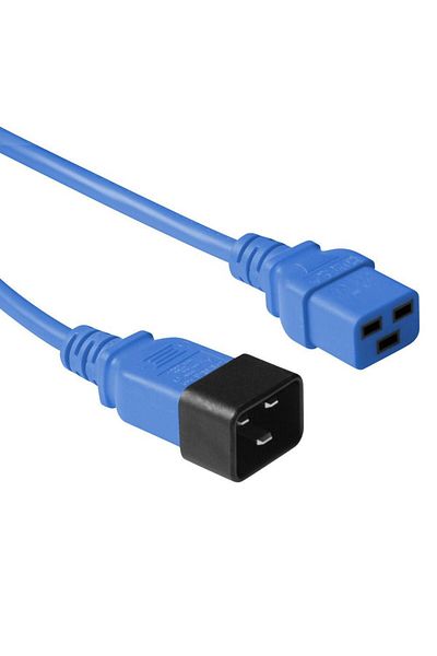 MicroConnect Kabel zasilający C20-F do C19M, 3M, niebieski, PE2019B3