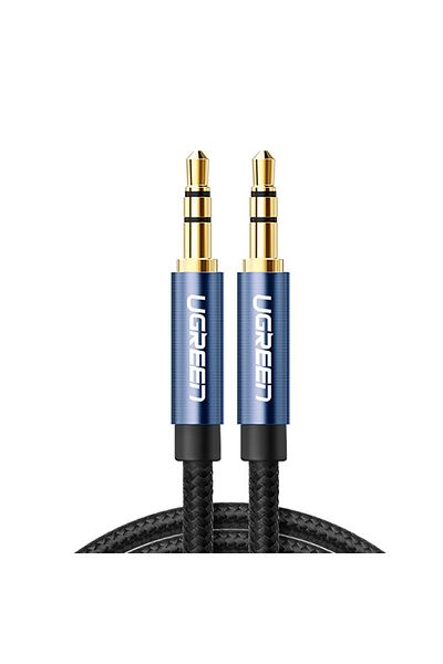 Ugreen Wytrzymały kabel przewód audio AUX w oplocie minijack 3.5 mm 3m niebieski