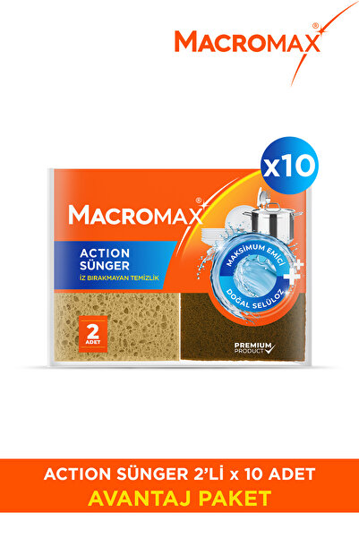 MACRO MAX Action Sünger Avantaj Paket X10