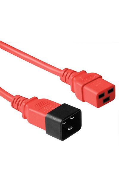 MicroConnect Kabel zasilający C20-F do C19M, 0.9 M, czerwony, PE2019R09