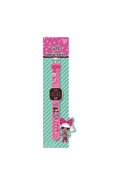 MiniFlak Lol Surprise! Licensed Lol8001 Pink-Black Square Led Children's Watch