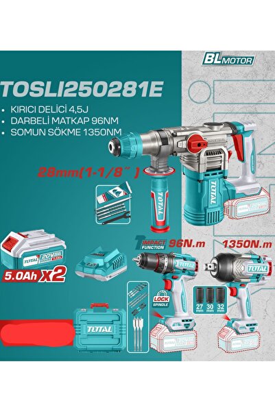 Genel Markalar avantajlı akülü prof set, kırıcı delici 4.5j, darbeli matkap 9...