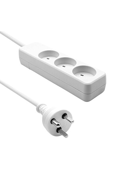 ProXtend Prelungitor DK cu 3 prize, 2M, alb, KIT3-KIT02W