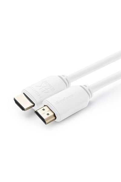 MicroConnect Kabel HDMI 4K, 1m, biały, MC-HDM19191V2.0WH