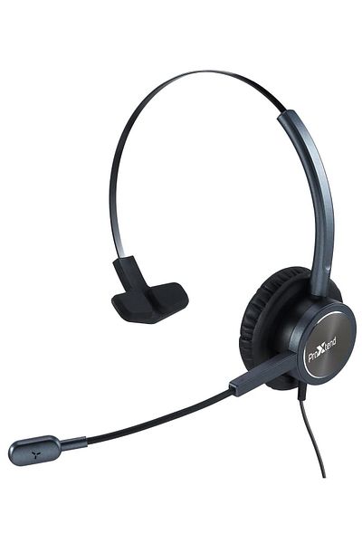 ProXtend Zestaw słuchawkowy przewodowy USB Epode, czarny, kabel 2.4m, PX-HSUSB101