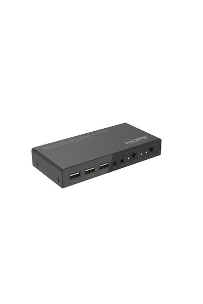 MicroConnect Comutator KVM HDMI 4K@60Hz, 2x1, 4:4:4, MC-HDMIKVM0201-4K