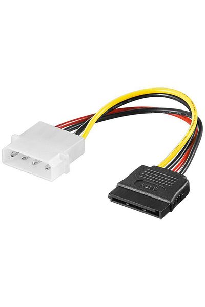 MicroConnect SATA Power 4pin-15pin 0.2m
