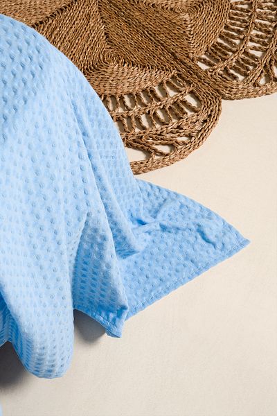 Koza Home Viva 100% Cotton Blue Pique 200X220 2602