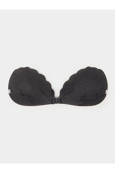 Styli Scallop Edged Lace Stick On Bra